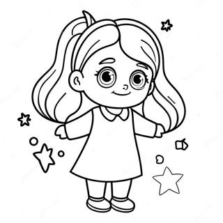 Matilda With Magical Powers Coloring Page 6942-5706