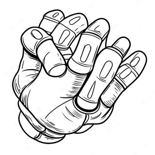 Metal Knuckles Coloring Page 69432-55782