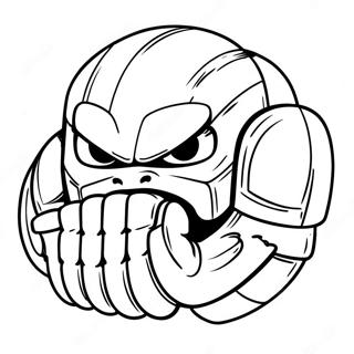 Fierce Metal Knuckles Coloring Page 69433-55787