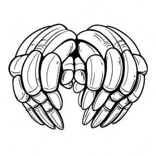 Fierce Metal Knuckles Coloring Page 69433-55788