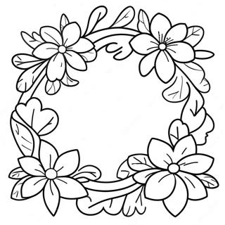 Hawaiian Flower Garland Coloring Page 69452-55804