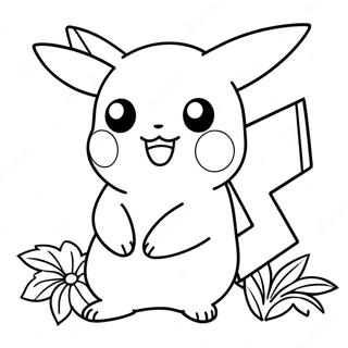 Cute Pikachu Coloring Page 69463-55809