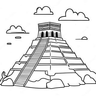 Ancient Ziggurat Coloring Page 69483-55826