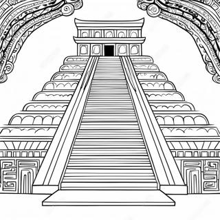 Ancient Ziggurat Coloring Page 69483-55828