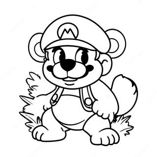 Tanooki Mario Coloring Page 69492-55831