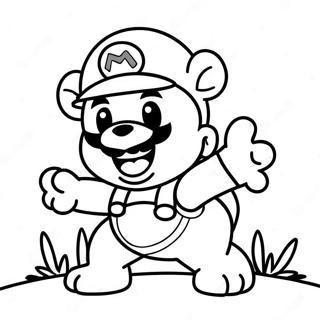 Adventurous Tanooki Mario Coloring Page 69493-55838