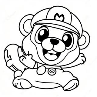 Adventurous Tanooki Mario Coloring Page 69493-55839