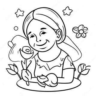 Happy Mothers Day Grandma Coloring Pages