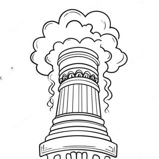 Pillar Of Cloud And Fire Coloring Pages