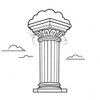 Majestic Pillar Of Cloud Coloring Page 69533-55862