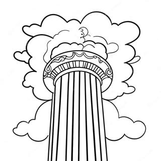 Majestic Pillar Of Cloud Coloring Page 69533-55863