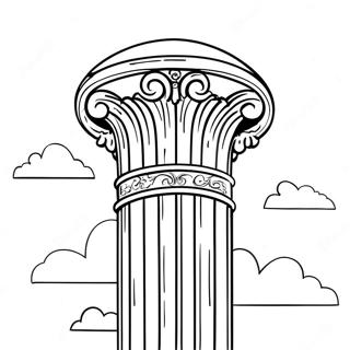 Majestic Pillar Of Cloud Coloring Page 69533-55864