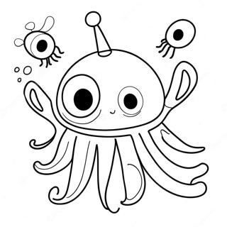 Cute Plankton Friends Coloring Page 69543-55878