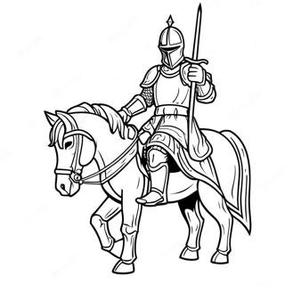 Black Knight Coloring Pages