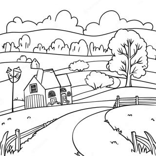 Charming Pennsylvania Countryside Coloring Page 69563-55891