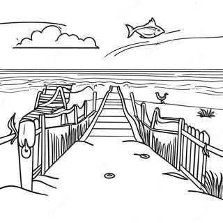 Obx Beach Scene Coloring Page 69572-55896