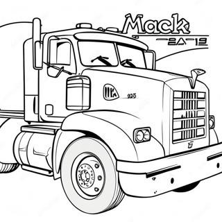 Mack Truck Coloring Page 69582-55904