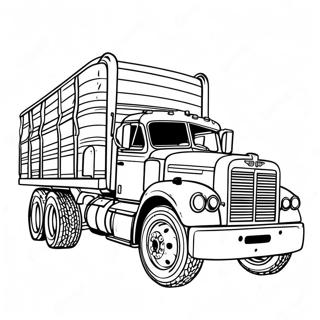 Vintage Mack Truck Coloring Page 69583-55906