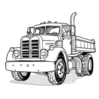 Vintage Mack Truck Coloring Page 69583-55908