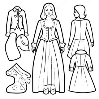 Paper Doll Template Coloring Pages