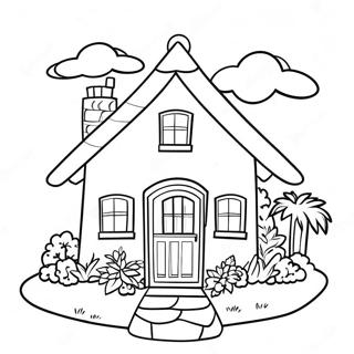 Cottage Coloring Page 69622-55940