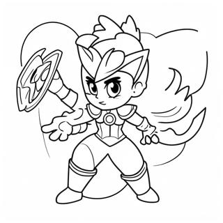 Epic Valkyrie Beyblade Battle Coloring Page 69633-55945