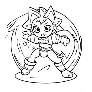 Epic Valkyrie Beyblade Battle Coloring Page 69633-55947