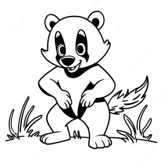 Bucky Badger Coloring Pages