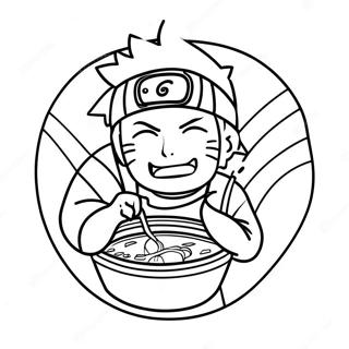 Naruto Enjoying Hot Ramen Coloring Page 69653-55963