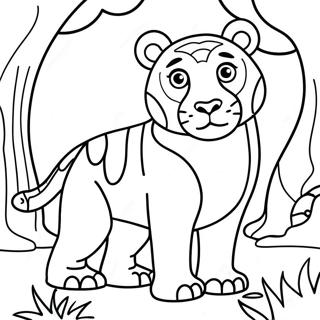 Jungle Animal Coloring Pages