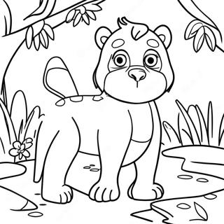 Jungle Animal Coloring Page 69662-55970