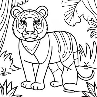 Jungle Animal Coloring Page 69662-55972