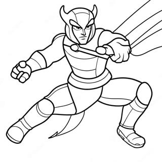 Stinger Flynn In Action Coloring Page 69683-55988