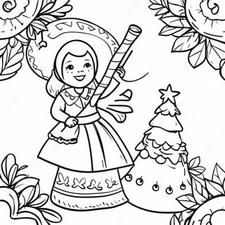 Christmas In Mexico Coloring Pages