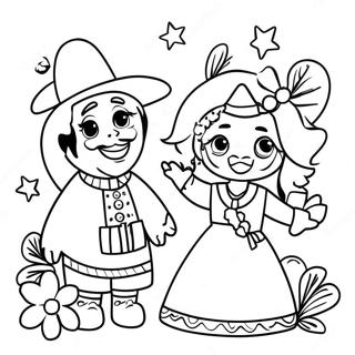 Christmas In Mexico Traditional Celebration Coloring Page 69702-56007