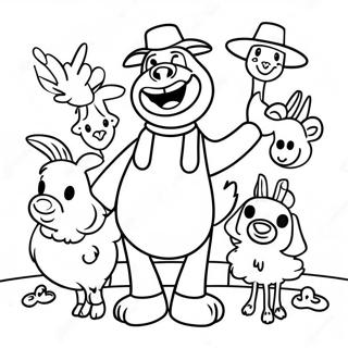 Old Macdonald With Happy Animals Coloring Page 69713-56011