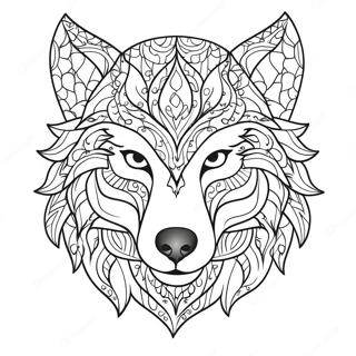 Mythical Wolf Coloring Pages