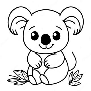 Cute Koala Bear Coloring Page 69743-56033