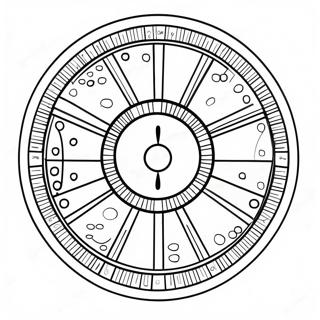 Colorful Wheel Of Fortune Spinner Coloring Page 69783-56062