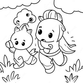 Firebuds Characters In Action Coloring Page 69793-56076