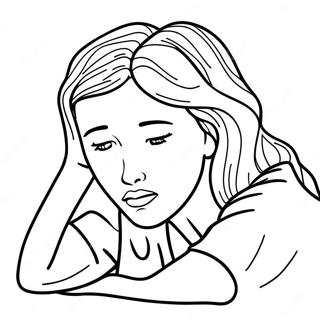 Depression Sad For Adults Coloring Pages