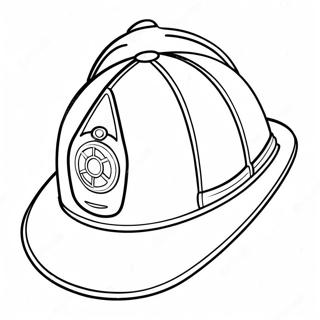 Fireman Hat Coloring Pages