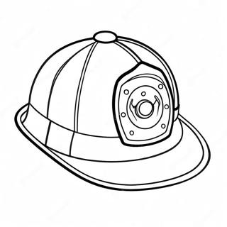 Bright Red Fireman Hat Coloring Page 69823-56098