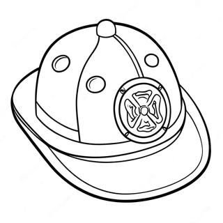 Bright Red Fireman Hat Coloring Page 69823-56100