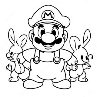 Mario Rabbids Coloring Pages