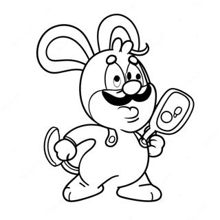 Luigi Rabbid Adventure Coloring Page 69833-56105