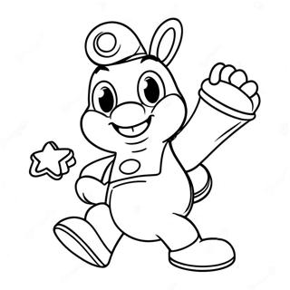 Luigi Rabbid Adventure Coloring Page 69833-56107