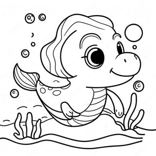 Merpup Swimming In Colorful Ocean Coloring Page 69842-56111