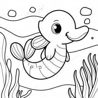 Merpup Swimming In Colorful Ocean Coloring Page 69842-56112