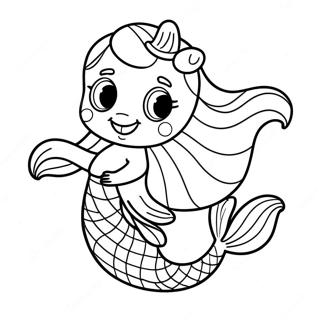 Cute Merpup With Sparkling Tail Coloring Page 69843-56114